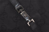 Authentic GUCCI Jackie Hand Tote Bag GG Canvas Leather 0021064 Black 3054J