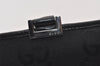 Authentic GUCCI Jackie Hand Tote Bag GG Canvas Leather 0021064 Black 3054J