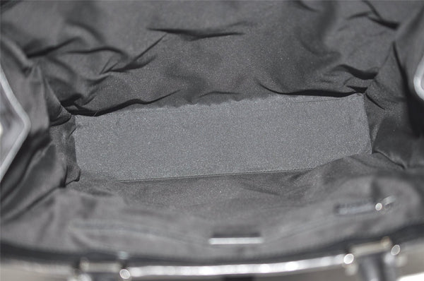 Authentic GUCCI Jackie Hand Tote Bag GG Canvas Leather 0021064 Black 3054J