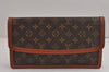 Authentic Louis Vuitton Monogram Pochette Dame GM M51810 Clutch Hand Bag 3055J