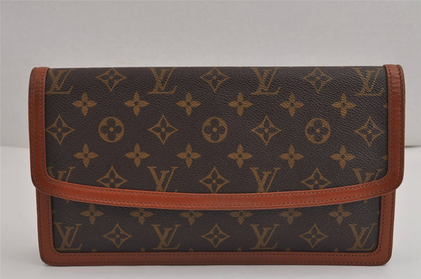Authentic Louis Vuitton Monogram Pochette Dame GM M51810 Clutch Hand Bag 3055J