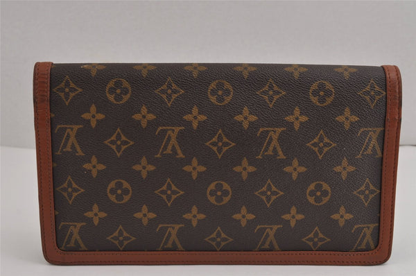 Authentic Louis Vuitton Monogram Pochette Dame GM M51810 Clutch Hand Bag 3055J