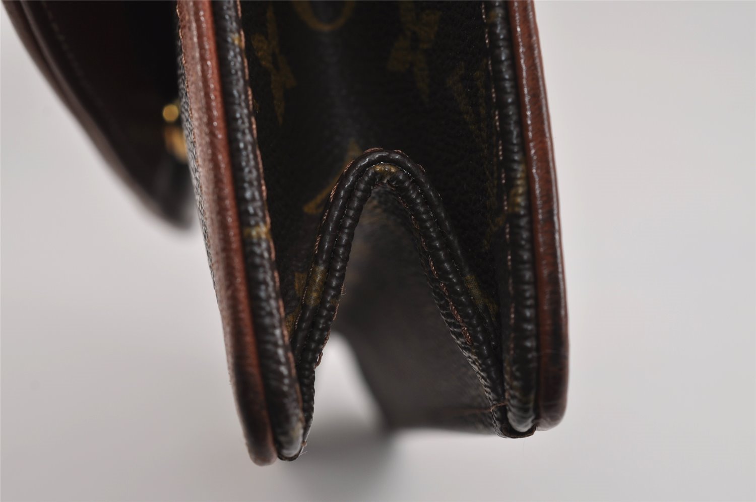 Authentic Louis Vuitton Monogram Pochette Dame GM M51810 Clutch Hand Bag 3055J