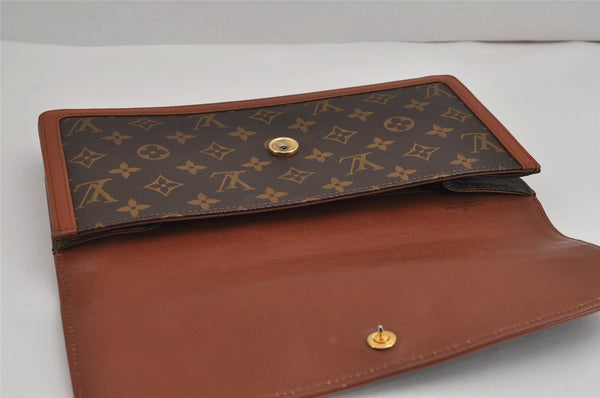 Authentic Louis Vuitton Monogram Pochette Dame GM M51810 Clutch Hand Bag 3055J
