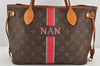 Authentic Louis Vuitton Mon Monogram Initial Neverfull PM Tote Bag LV 3055K