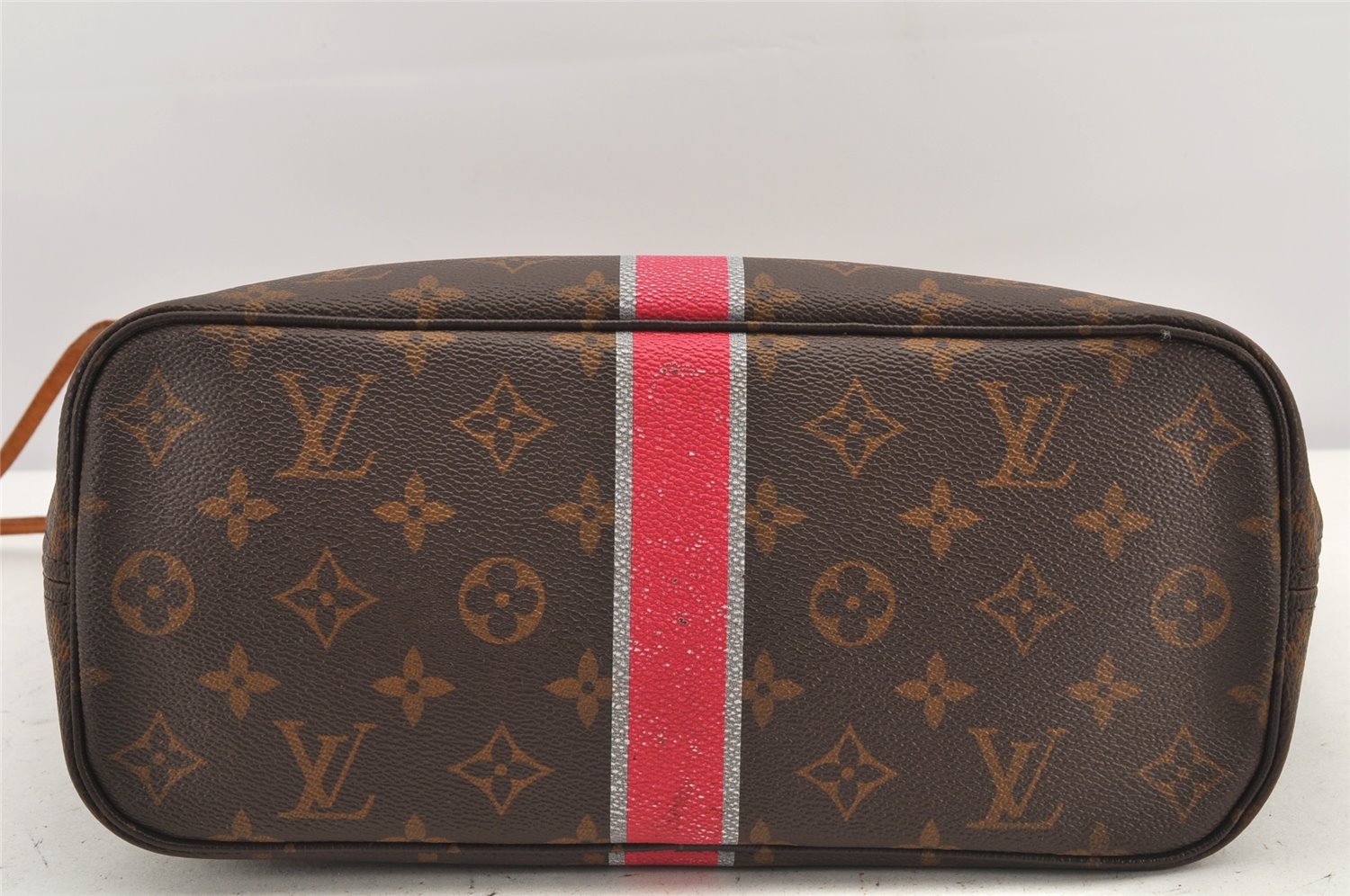 Authentic Louis Vuitton Mon Monogram Initial Neverfull PM Tote Bag LV 3055K