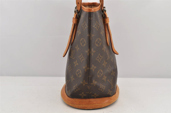 Authentic Louis Vuitton Monogram Bucket PM Shoulder Tote Bag M42238 LV 3056K