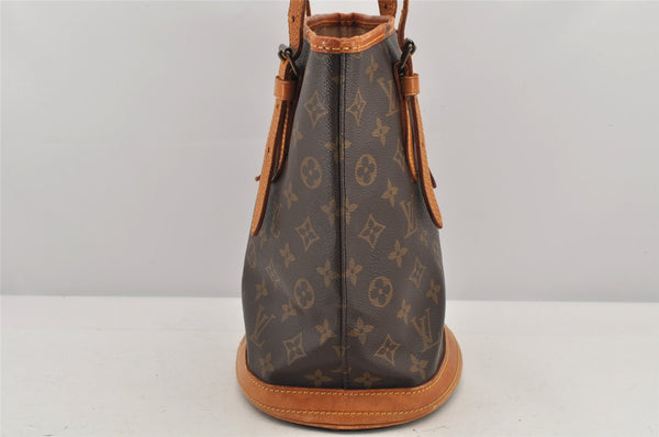 Authentic Louis Vuitton Monogram Bucket PM Shoulder Tote Bag M42238 LV 3056K