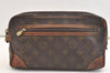 Authentic Louis Vuitton Monogram Marly Dragonne Clutch Hand Bag Old Model 3057K
