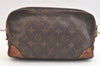 Authentic Louis Vuitton Monogram Marly Dragonne Clutch Hand Bag Old Model 3057K