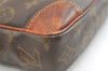 Authentic Louis Vuitton Monogram Marly Dragonne Clutch Hand Bag Old Model 3057K