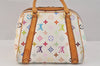 Auth Louis Vuitton Monogram Multicolor Priscilla Hand Bag White M40096 LV 3058K