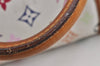 Auth Louis Vuitton Monogram Multicolor Priscilla Hand Bag White M40096 LV 3058K