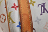 Auth Louis Vuitton Monogram Multicolor Priscilla Hand Bag White M40096 LV 3058K