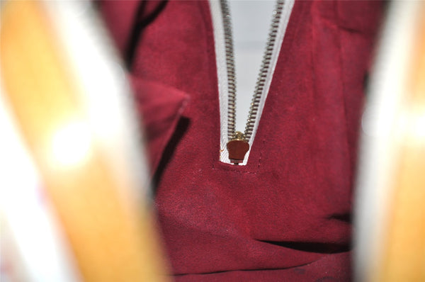 Auth Louis Vuitton Monogram Multicolor Priscilla Hand Bag White M40096 LV 3058K