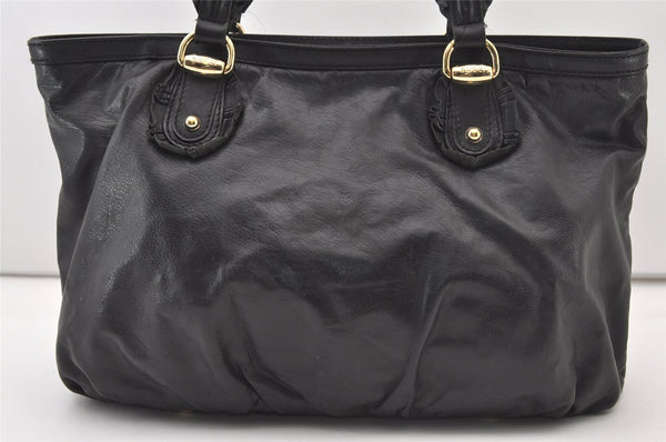Authentic GUCCI Vintage Shoulder Tote Bag Leather 189842 Black 3059J