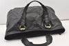 Authentic GUCCI Vintage Shoulder Tote Bag Leather 189842 Black 3059J
