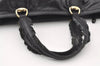 Authentic GUCCI Vintage Shoulder Tote Bag Leather 189842 Black 3059J