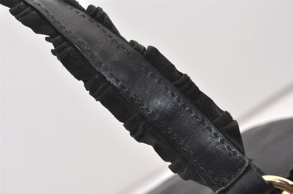 Authentic GUCCI Vintage Shoulder Tote Bag Leather 189842 Black 3059J