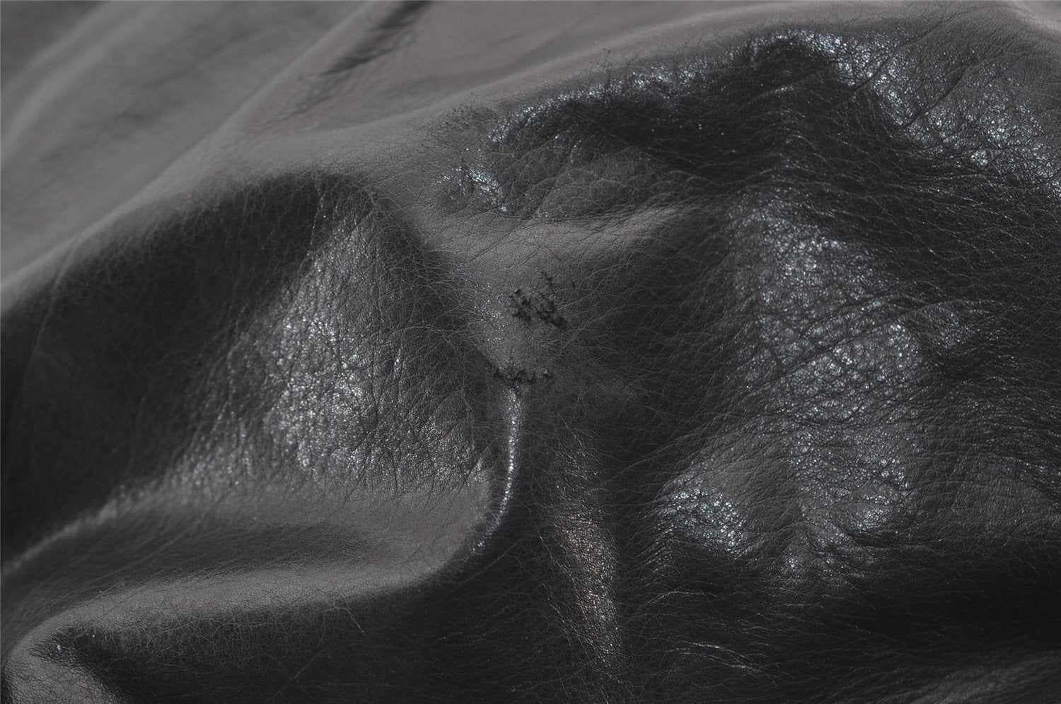 Authentic GUCCI Vintage Shoulder Tote Bag Leather 189842 Black 3059J