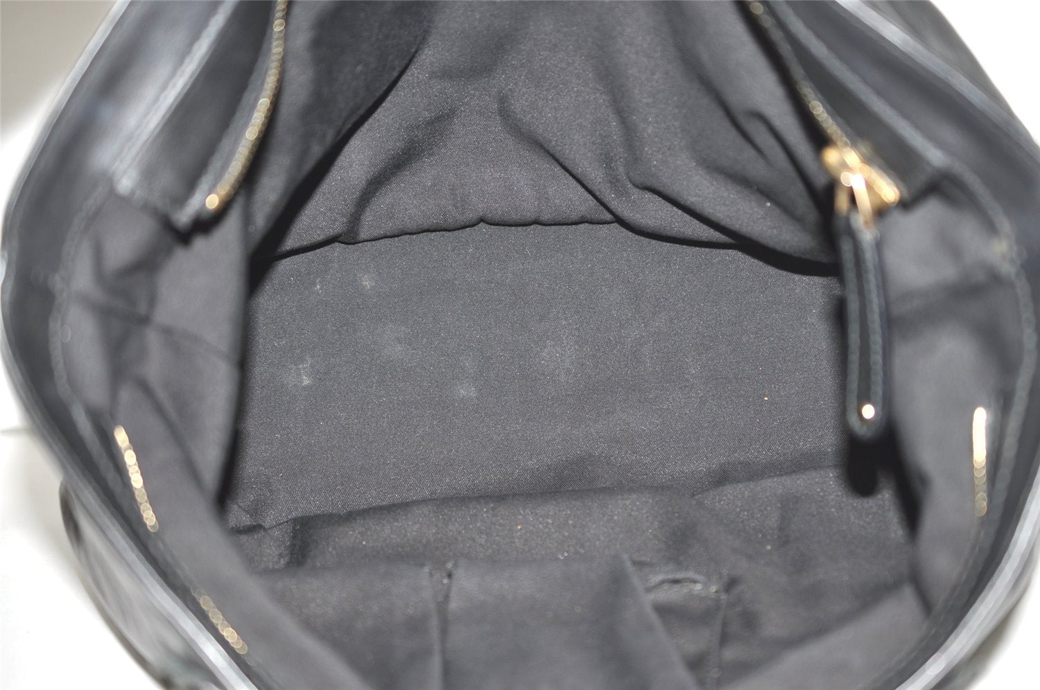 Authentic GUCCI Vintage Shoulder Tote Bag Leather 189842 Black 3059J