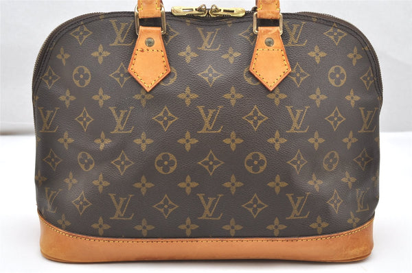 Authentic Louis Vuitton Monogram Alma Hand Bag Purse M51130 LV 3059K