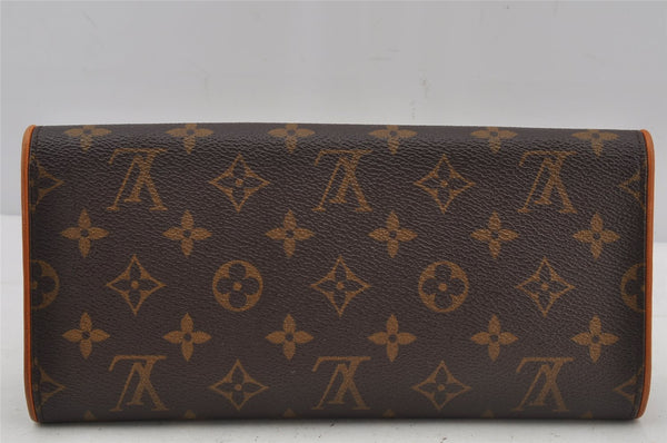 Authentic Louis Vuitton Monogram Pochette Twin GM Shoulder Bag M51852 LV 3062J