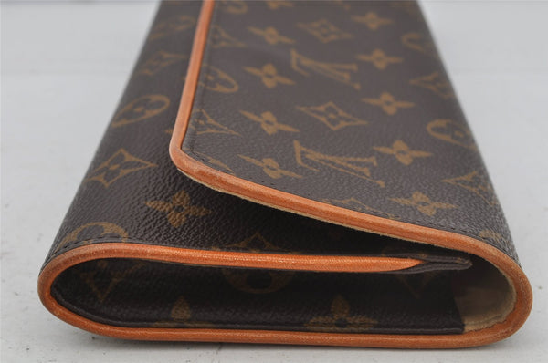 Authentic Louis Vuitton Monogram Pochette Twin GM Shoulder Bag M51852 LV 3062J