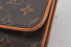 Authentic Louis Vuitton Monogram Pochette Twin GM Shoulder Bag M51852 LV 3062J