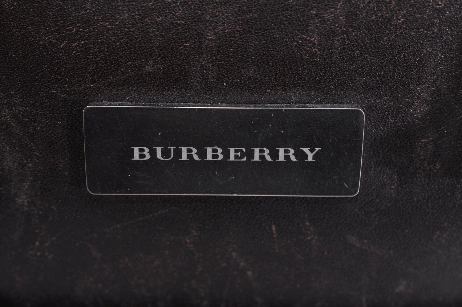Authentic BURBERRY Vintage Nova Check Nylon Leather Hand Bag Purse Beige 3062K