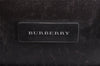 Authentic BURBERRY Vintage Nova Check Nylon Leather Hand Bag Purse Beige 3062K