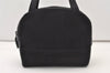 Authentic Burberrys Vintage Suede Leather Shoulder Hand Bag Purse Black 3063J