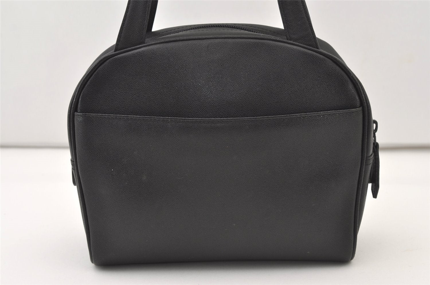 Authentic Burberrys Vintage Suede Leather Shoulder Hand Bag Purse Black 3063J