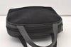 Authentic Burberrys Vintage Suede Leather Shoulder Hand Bag Purse Black 3063J