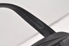 Authentic Burberrys Vintage Suede Leather Shoulder Hand Bag Purse Black 3063J
