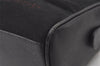 Authentic Burberrys Vintage Suede Leather Shoulder Hand Bag Purse Black 3063J