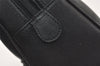 Authentic Burberrys Vintage Suede Leather Shoulder Hand Bag Purse Black 3063J