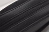 Authentic Burberrys Vintage Suede Leather Shoulder Hand Bag Purse Black 3063J