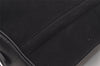 Authentic Burberrys Vintage Suede Leather Shoulder Hand Bag Purse Black 3063J