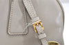 Authentic PRADA Saffiano Leather 2Way Shoulder Hand Bag Purse Light Gray 3063K