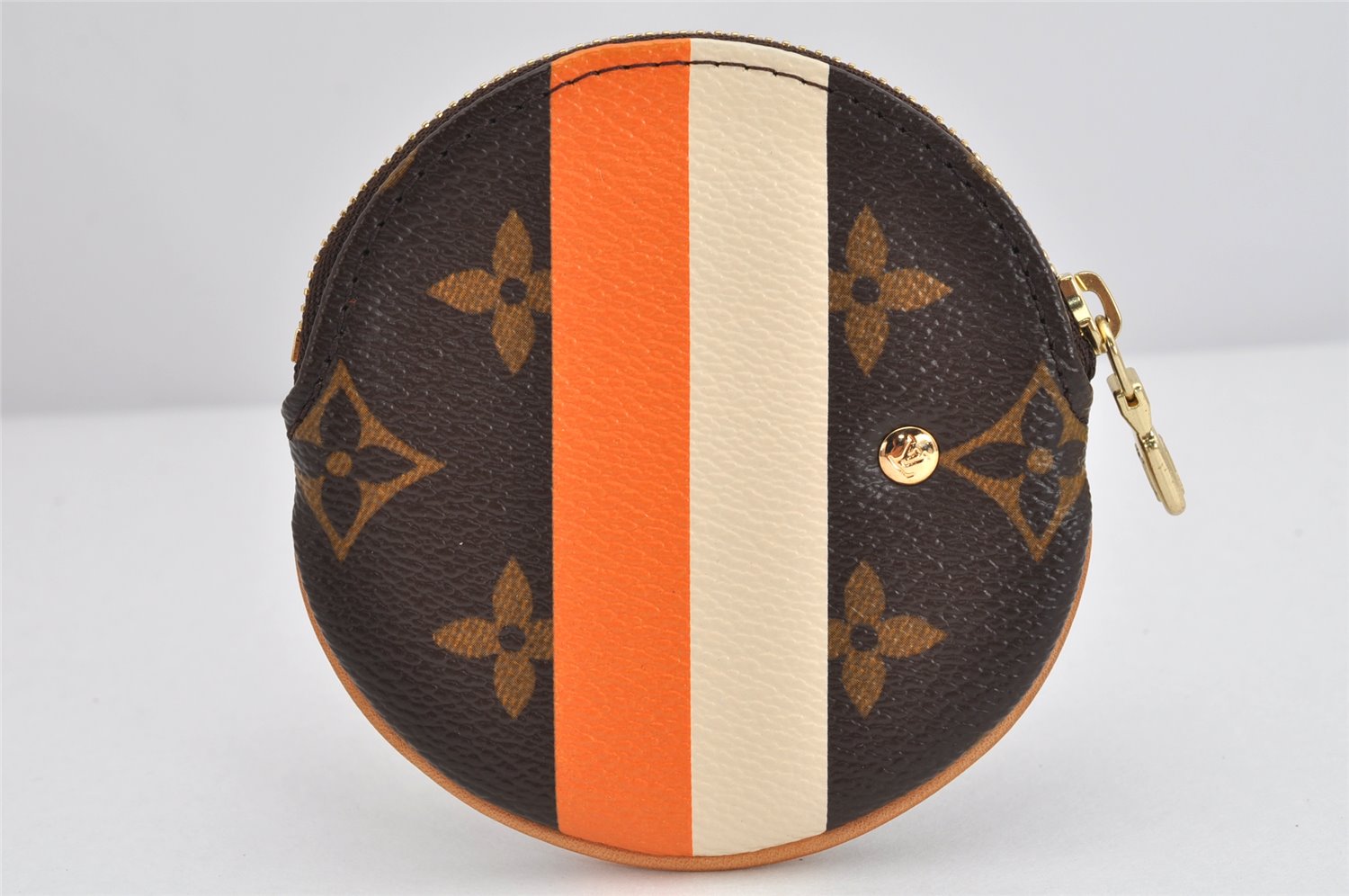 Auth Louis Vuitton Monogram Groom Porte Monnaie Rond Coin Purse M60037 Box 3064K