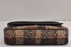 Authentic BURBERRY Vintage Wool Enamel Shoulder Hand Bag Purse Beige 3065J