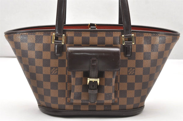 Authentic Louis Vuitton Damier Manosque PM Shoulder Tote Bag N51121 LV 3065K