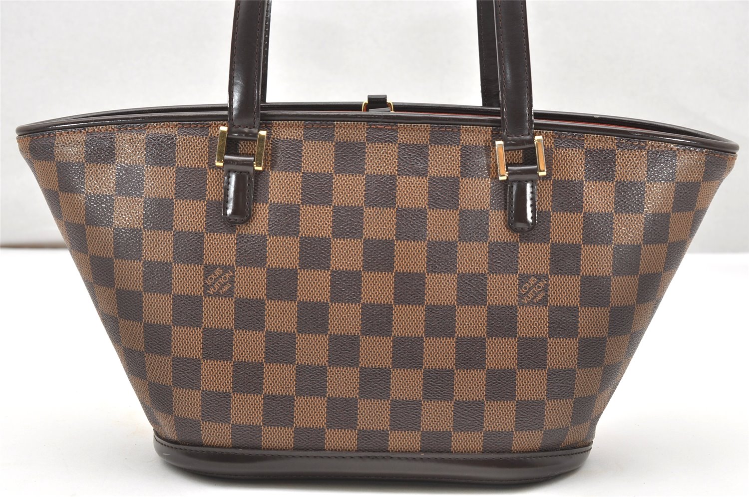 Authentic Louis Vuitton Damier Manosque PM Shoulder Tote Bag N51121 LV 3065K