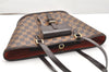 Authentic Louis Vuitton Damier Manosque PM Shoulder Tote Bag N51121 LV 3065K