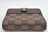 Authentic Louis Vuitton Damier Compact Zip Bifold Wallet Purse N61668 LV 3066K