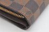 Authentic Louis Vuitton Damier Compact Zip Bifold Wallet Purse N61668 LV 3066K