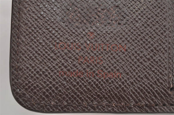 Authentic Louis Vuitton Damier Compact Zip Bifold Wallet Purse N61668 LV 3066K