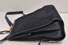 Authentic GUCCI Vintage Backpack Purse Unborn Calf Leather Navy Blue 3067J