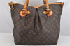 Authentic Louis Vuitton Monogram Palermo GM Shoulder Tote Bag M40146 LV 3068K